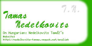 tamas nedelkovits business card